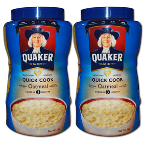 Quaker Quick Cook Oatmeal 2 Pack (1kg per pack)