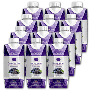 The Berry Company Superberries Purple Juice Drink 12 Pack (330ml per pack)