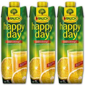Rauch Happy Day 100% Orange Juicy Bits 3 Pack (1L per pack)