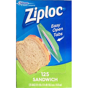 Ziploc Sandwich Bags 125's