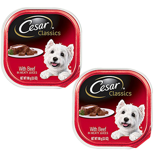 Cesar Classics Canine Cuisine with Beef 2 Pack (100g per can)
