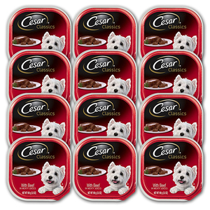 Cesar Classics Canine Cuisine with Beef 12 Pack (100g per can)