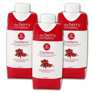 The Berry Company Cranberry Fruit Juice 3 Pack (330ml per pack)