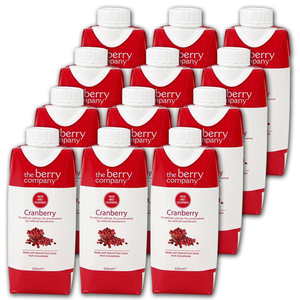 The Berry Company Cranberry Fruit Juice 12 Pack (330ml per pack)