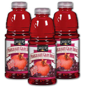 Langers Pomegranate Grape Drink 3 Pack (946ml per pack)