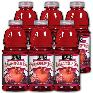 Langers Pomegranate Grape Drink 6 Pack (946ml per pack)