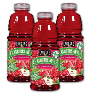 Langers Cranberry Apple Juice 3 Pack (946ml per pack)