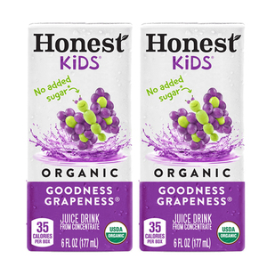 Honest Kids Goodness Grapeness Organic Juice Drink 2 Pack (177ml per pack)