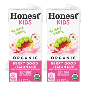 Honest Kids Berry Berry Good Lemonade Organic Juice Drink 2 Pack (177ml per pack)