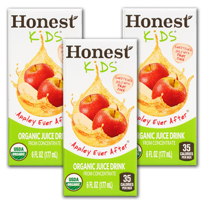 Honest Kids Appley Ever After Organic Juice Drink 3 Pack (177ml per pack)