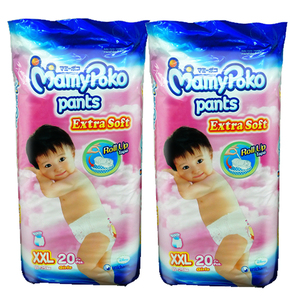 Mamypoko Diaper Girl Pants 2 Pack (20's XXLarge per pack)