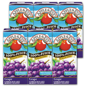 Apple & Eve Grape 100% Juice 6 Pack (200ml per pack)
