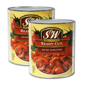 S&W Ready Cut Diced Tomato 2 Pack (2.89kg per can)