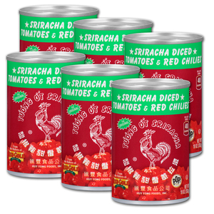 Huy Fong CED Tomatoes Sriracha with Red Chilies 6 Pack (283g per can)