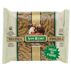 San Remo Wholemeal Penne Pasta 500g