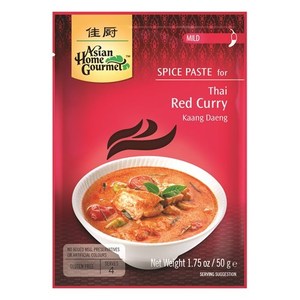 Asian Home Gourmet Spice Paste for Thai Red Curry Paste 50g