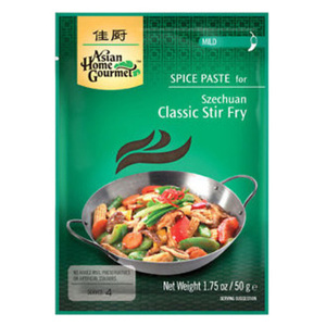 Asian Home Gourmet Spice Paste for Szechuan Classic Stir Fry 50g