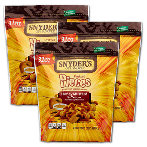 Snyder's of Hanover Pretzel Pieces Honey Mustard & Onion 3 Pack (907g per pack)