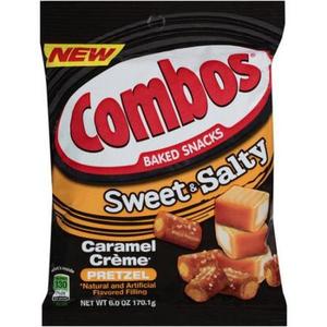 Combos Baked Snack Sweet & Salty Caramel Creme Pretzels 170g