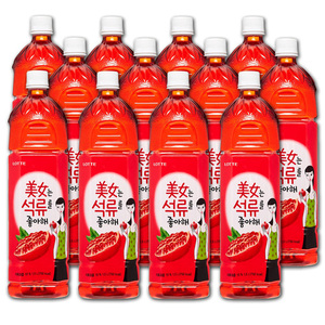 Lotte Pomegranate Juice 12 Pack (1.5L per bottle)