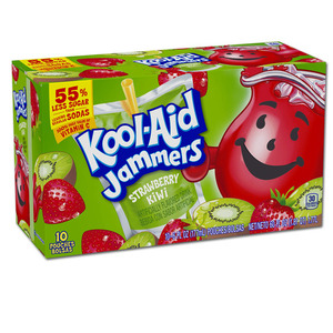 Kraft Foods Kool Aid Jammers Strawberry Kiwi 10's