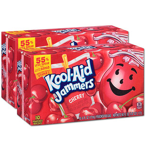 Kraft Foods Kool Aid Jammers Cherry 2 Pack (10's per box)
