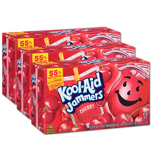 Kraft Foods Kool Aid Jammers Cherry 3 Pack (10's per box)