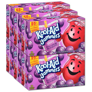 Kraft Foods Kool Aid Jammers Grape 6 Pack (10's per box)