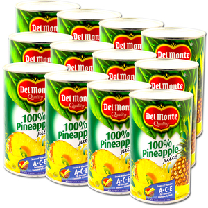 Del Monte Pineapple Juice 12 Pack (1.36L per can)
