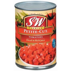 S&W Petite-Cut Diced Tomatoes 411g