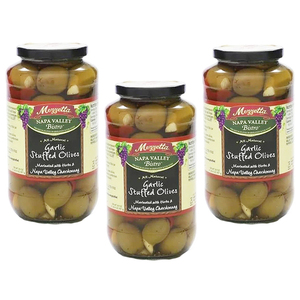 Napa Valley Bistro Garlic Stuffed Olives 3 Pack ( 907g per bottle)