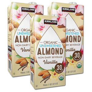 Kirkland Signature Organic Almond Milk 3 Pack (946ml per pack)