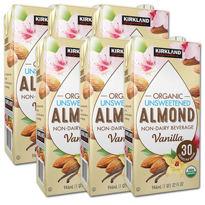 Kirkland Signature Organic Almond Milk 6 Pack (946ml per pack)