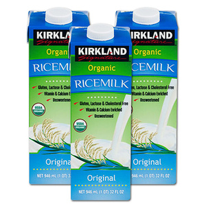 Kirkland Signature Organic Rice Milk 3 Pack (946ml per pack)