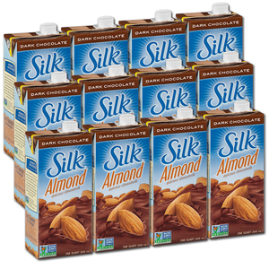 Silk Pure Almond Dark Chocolate 12 Pack (946ml per pack)