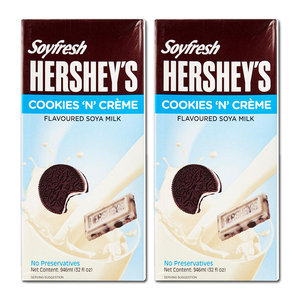 Hershey's Soyfresh Cookies n Cream 2 Pack (946ml per pack)