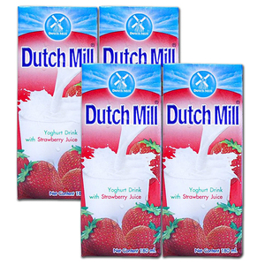 Dutch Mill Strawberry Yogurt 4 Pack (180ml per pack)