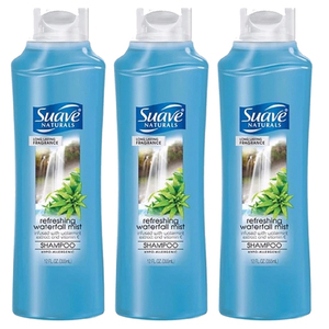 Suave Refreshing Waterfall Mist Shampoo 3 Pack (354ml per bottle)