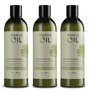 Earthly Body Miracle Oil Tea Tree Shampoo 3 pack (475ml per pack)