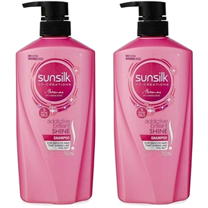 Sunsilk Addictive Brilliant Shine Shampoo 2 pack (700ml per pack)