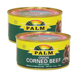 Palm Onion Corned Beef with Juices 2 Pack (326g Per Can)