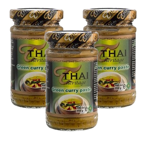 Thai Heritage Green Curry Paste 3 Pack (110g Per Jar)