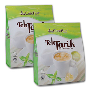 Chek Hup Teh Tarik 3 in 1 Malaysian Tea 15 Sachets 2 Pack (40g per Sachet)