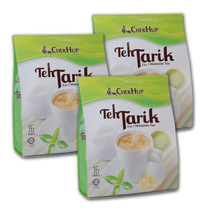 Chek Hup Teh Tarik 3 in 1 Malaysian Tea 15 Sachets 3 Pack (40g per Sachet)