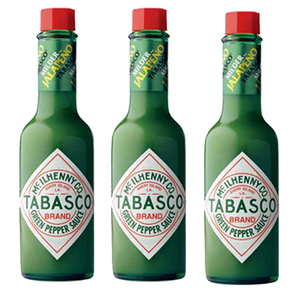 Tabasco Green Jalapeno Sauce 3 Pack (60ml Per Bottle)