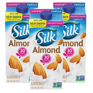 Silk Unsweetened Vanilla Almondmilk 3 Pack (946ml Per Pack)