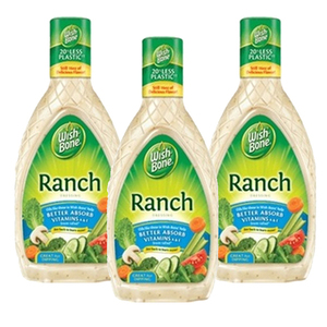 Wish-Bone Ranch Dressing 3 Pack (453g Per Bottle)