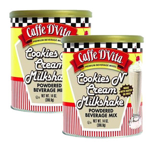 Caffe D'Vita Cookies N' Cream Milkshake 2 Pack (396.9g Per Can)