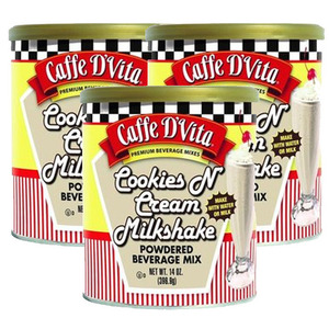 Caffe D'Vita Cookies N' Cream Milkshake 3 Pack (396.9g Per Can)