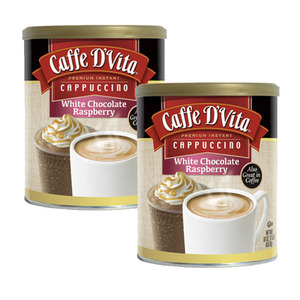 Caffe D'Vita White Chocolate Raspberry 2 Pack (453.6g Per Can)